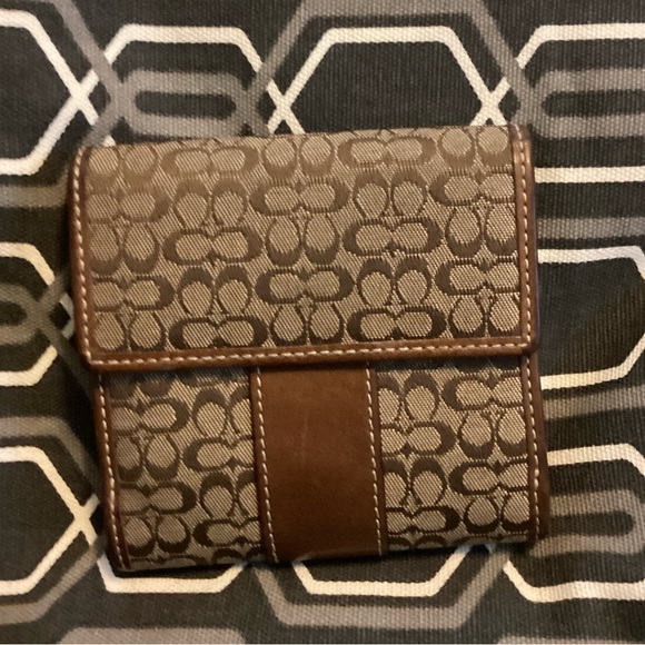 Coach Y2K Brown Tan Mini Purse with Matching Wallet - Picture 7 of 10